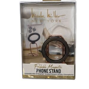 NIB Nicole Miller Foldable Magnetic Phone Stand.
